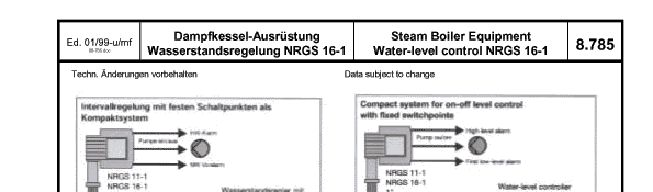 Water level control