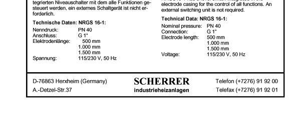 Water level control