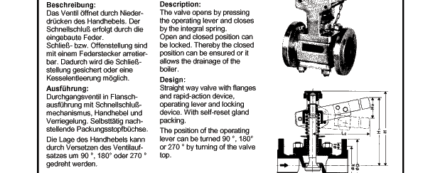 Pedal blowdown valve